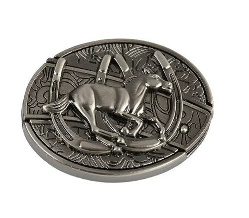 Universal Folding Knife Belt Buckle - Western Style (One Piece) - Catch Cards