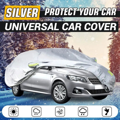 Universal Full Car Covers Full Sedan Covers Sunscreen Protection polyester Cover with Reflective Strip SUV Seda Pickup S - XXL - Catch Cards