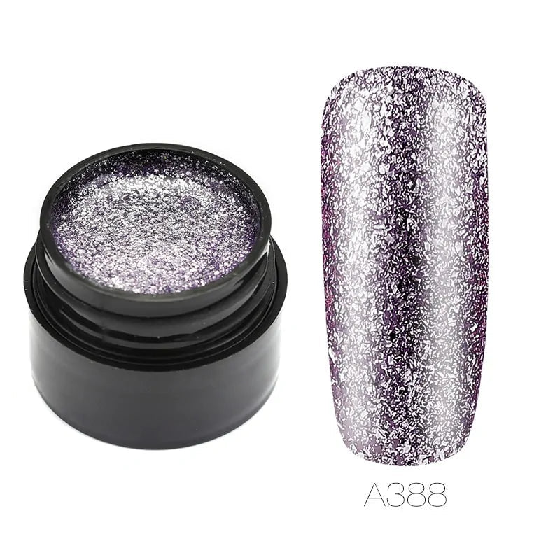 Hybrid Varnishes Gel Nail Polish Set Glitter WEM Support (www.WEM.support)