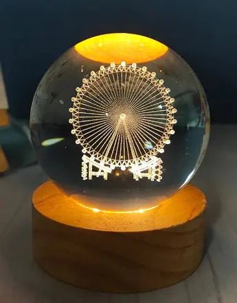 USB Crystal Ball Night Light - Catch Cards