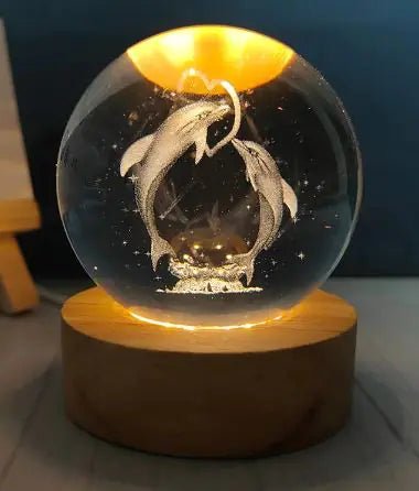 USB Crystal Ball Night Light - Catch Cards
