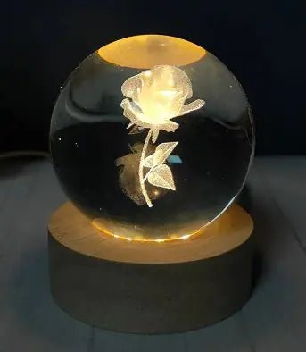 USB Crystal Ball Night Light - Catch Cards