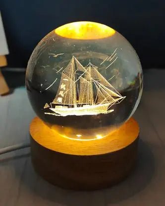 USB Crystal Ball Night Light - Catch Cards