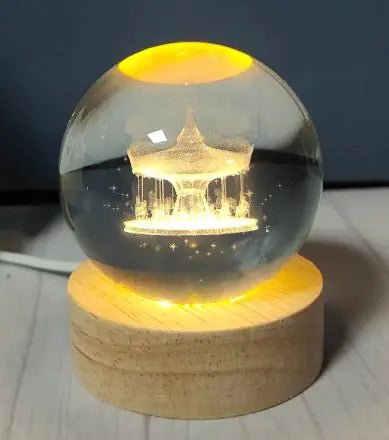 USB Crystal Ball Night Light - Catch Cards