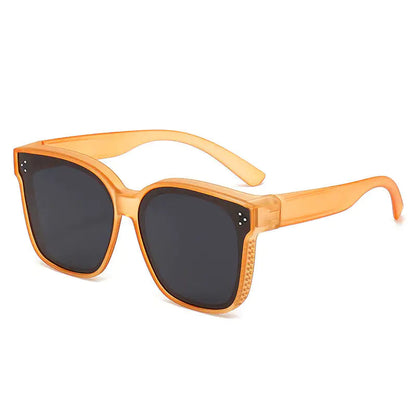 Summer Driving Sun Protection Polarized Light One Mirror Dual Use Anti Glare Trendy Sunglasses WEM Support (www.WEM.support)