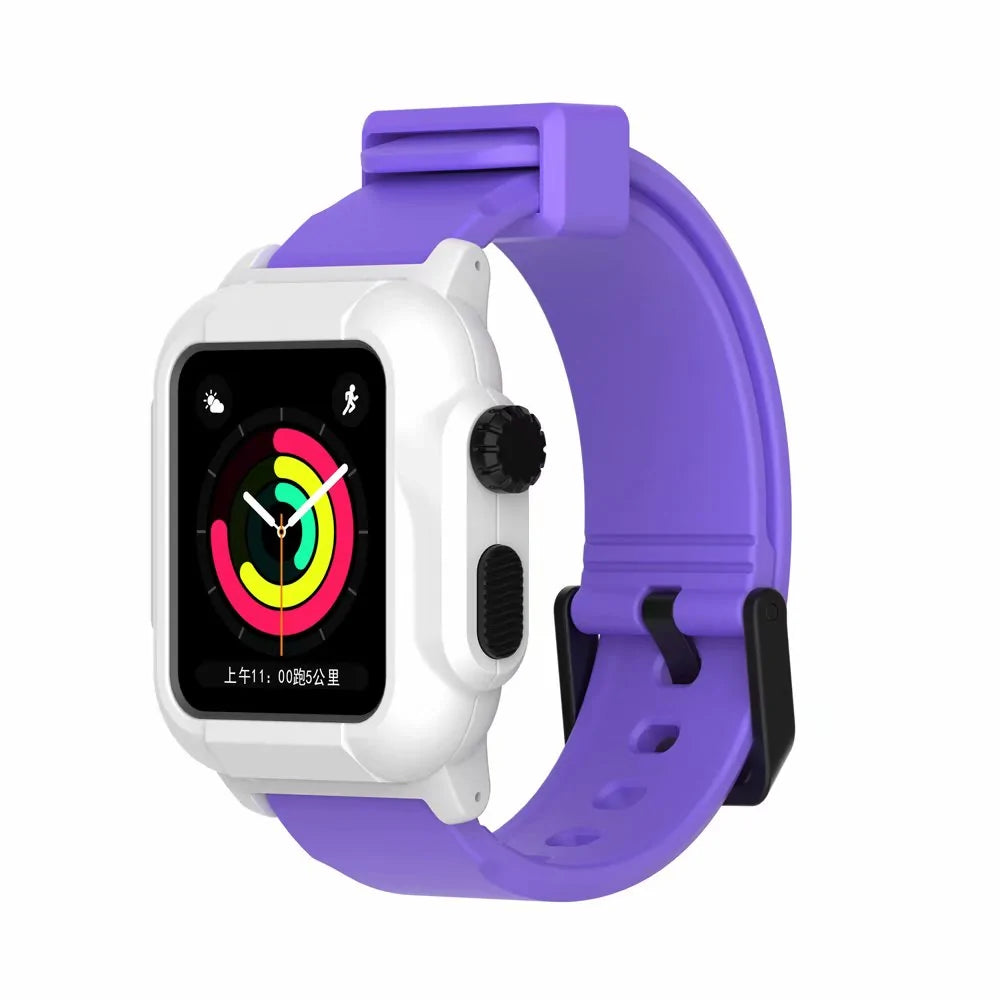 Waterproof Box Case Strap For Apple Watch WEM Support (www.WEM.support)