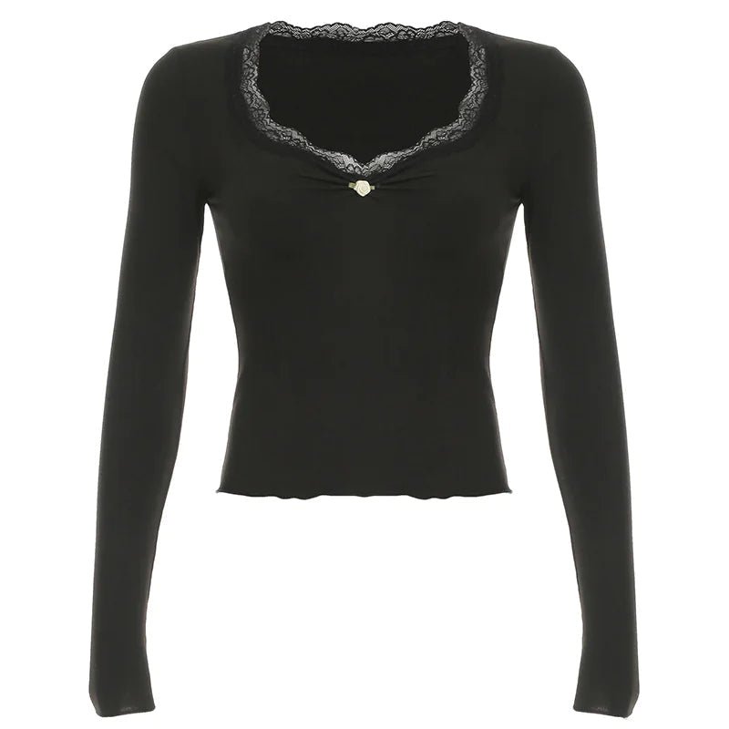 V - Neck Pleated Long - Sleeve Top - Catch Cards