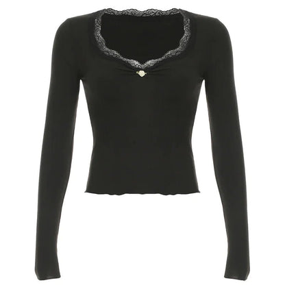 V - Neck Pleated Long - Sleeve Top - Catch Cards