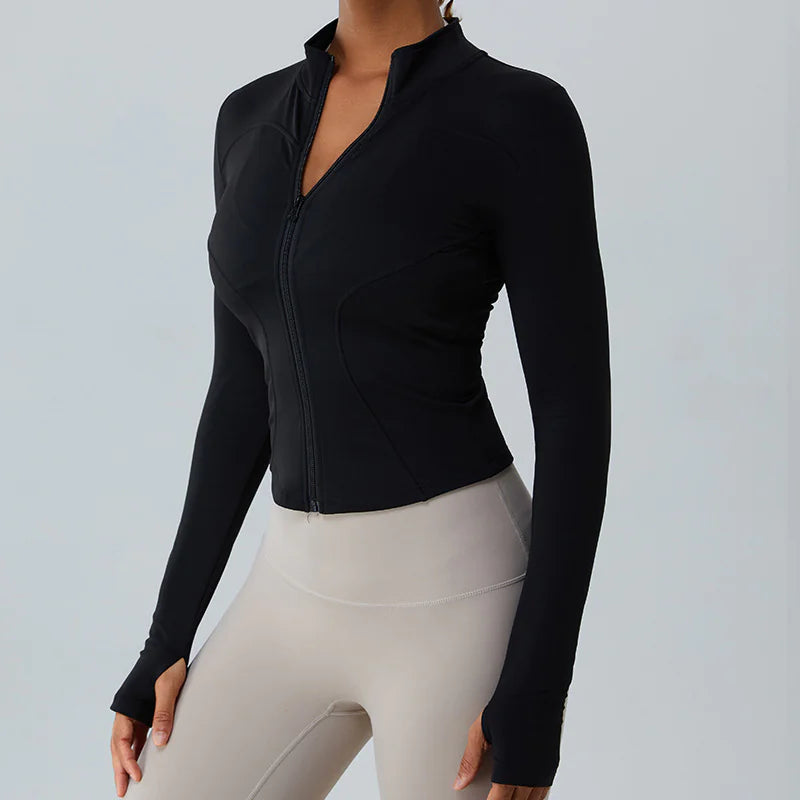 Fleece-Lined Yoga Jacket WEM Support (www.WEM.support)