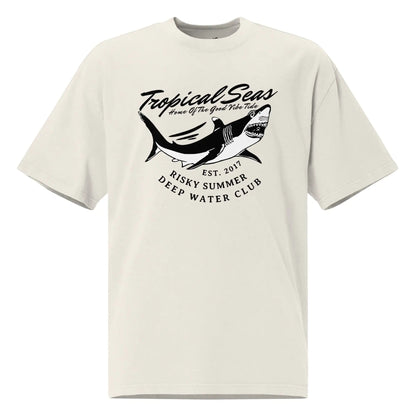 Oversized Sharky Deep Water Club faded t-shirt WEM Support (www.WEM.support)
