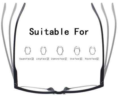 4 Pack Reading Glasses Readers Men Women Square Frame Spring Hinge Unisex Pairs WEM Support (www.WEM.support)