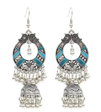 Egypt Vintage Silver Alloy Earrings for Women WEM Support (www.WEM.support)