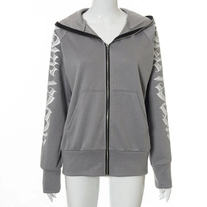 Letter Print Hoodie Sweatshirt