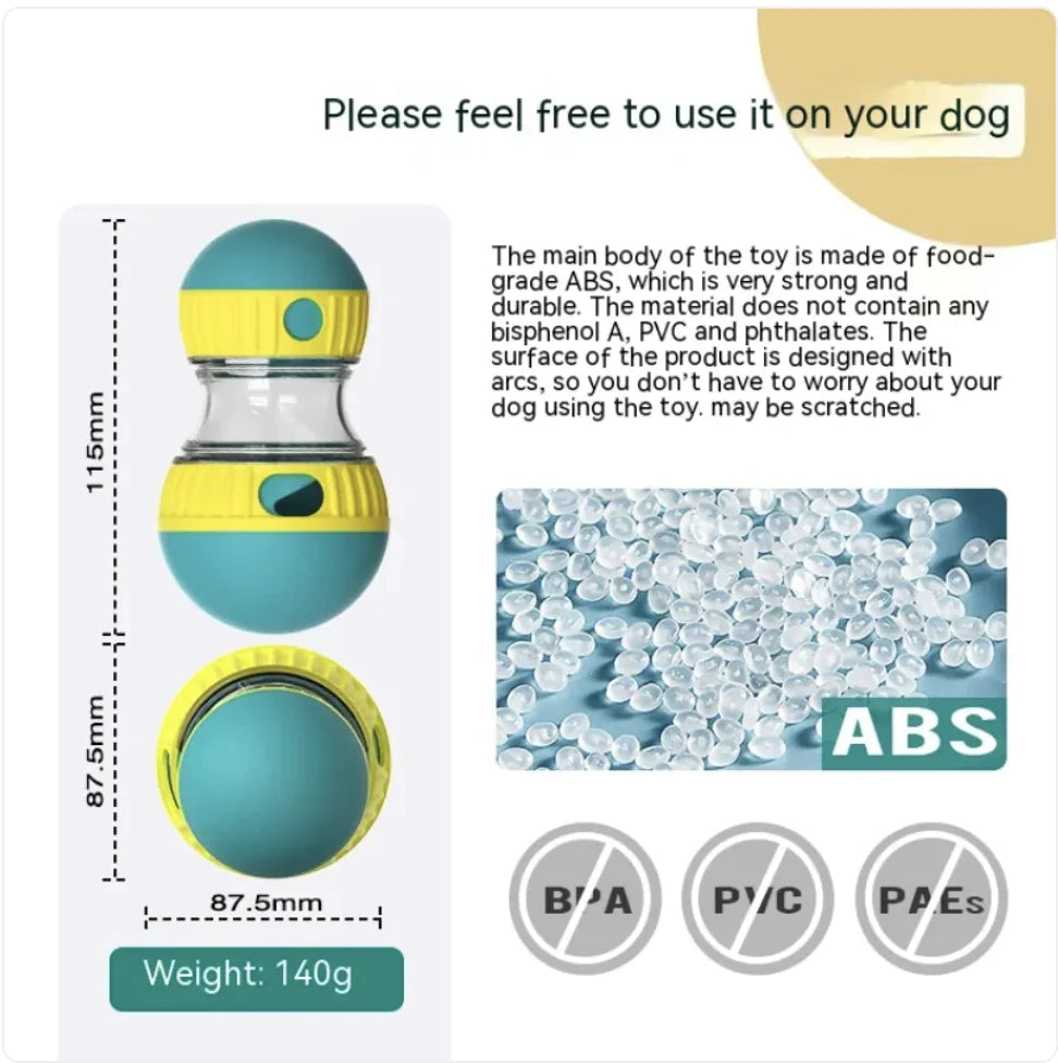 Interactive Food Dispensing Dog Toy Puzzle WEM Support (www.WEM.support)