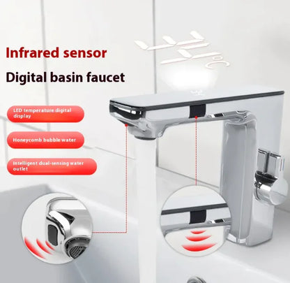 Infrared Sensor Digital Display Basin Faucet