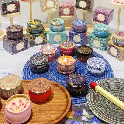 Dried Flower Fragrance Candle Flower Fragrance Incense Candle WEM Support (www.WEM.support)