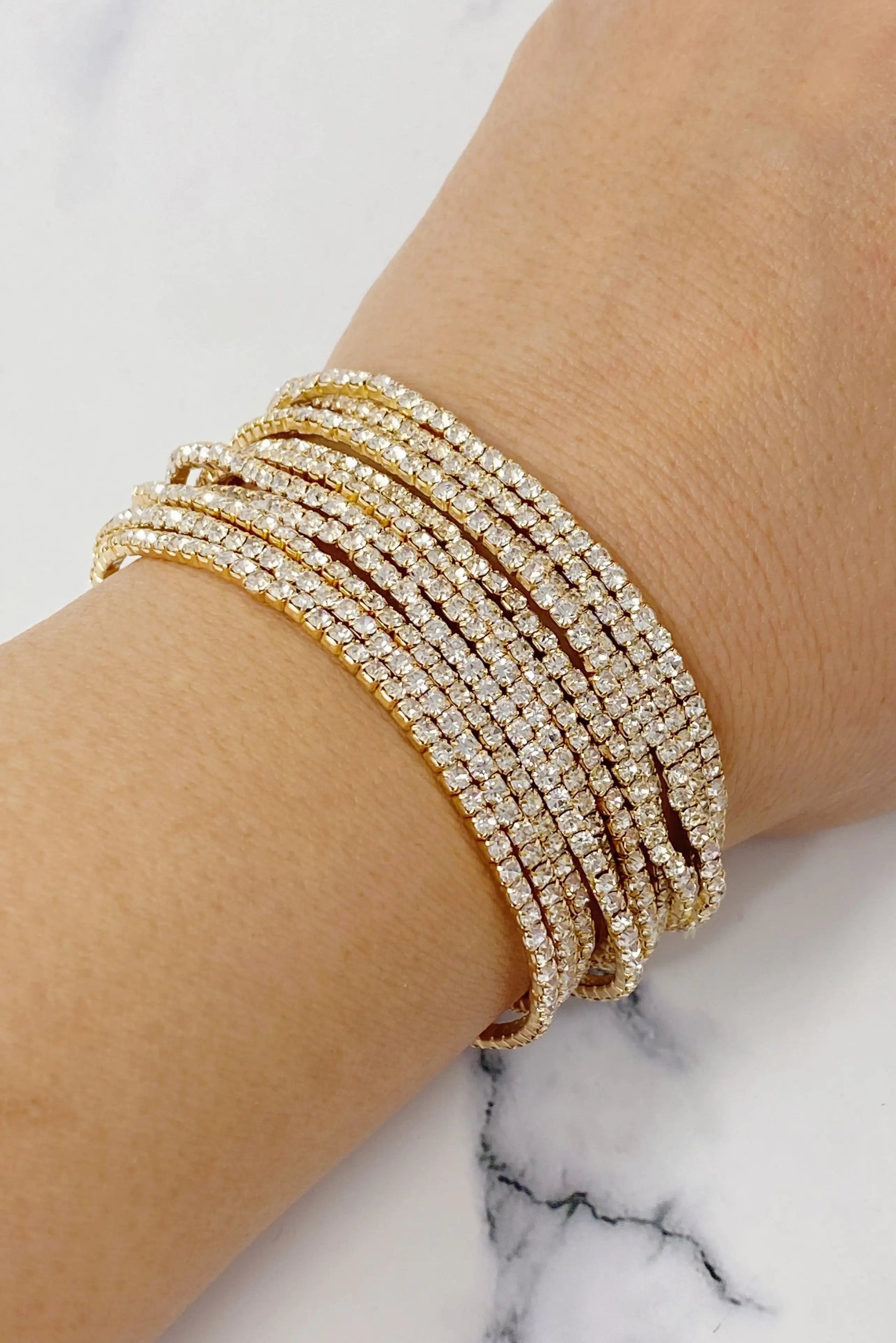 Strands Of Shine Stretch Bracelet Set WEM Support (www.WEM.support)