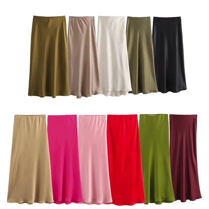 Women's Satin Skirt HejK.com
