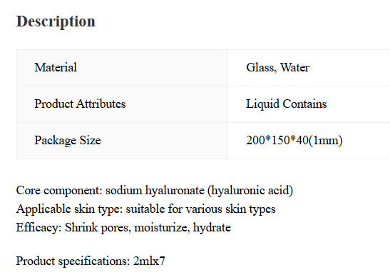 Hyaluronic Acid Ampoule WEM Support (www.WEM.support)