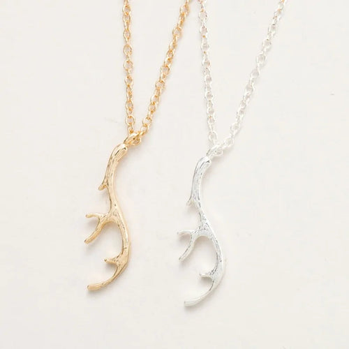 Vintage Deer Antler Necklace for Women WEM Support (www.WEM.support)