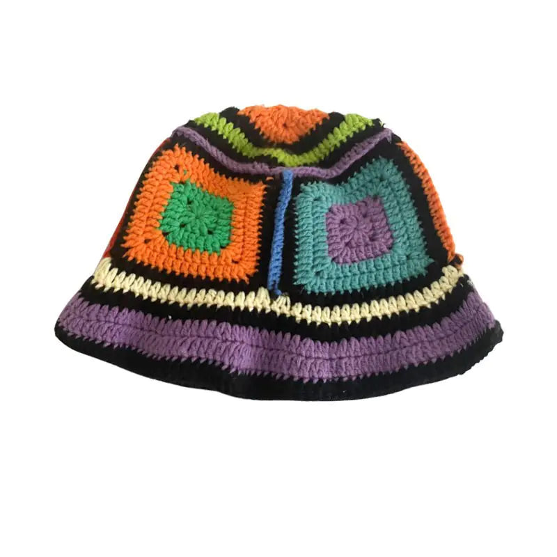 Japanese Retro Hollow Flower Handmade Knitted Bucket Hat HejK.com Marketplace LLC
