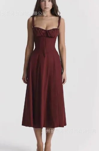 Vestido Elegante Parisino - Maxi Floral con Corsé - Catch Cards