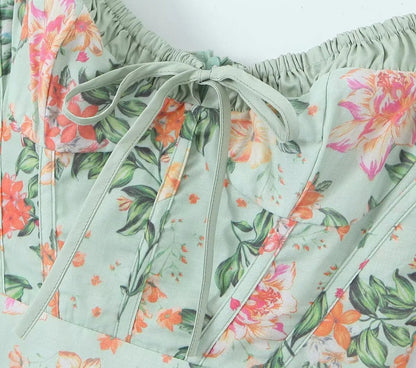 Vestido Feminino com Alças Florais - Catch Cards