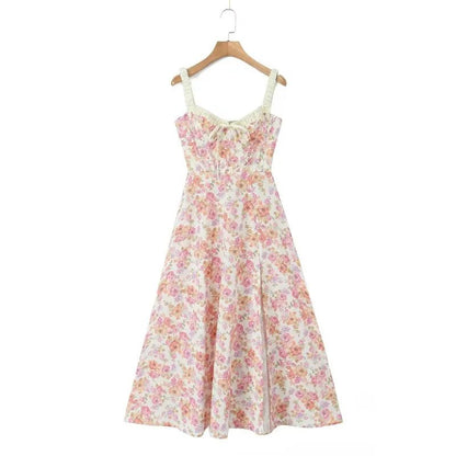 Vestido Feminino com Alças Florais - Catch Cards