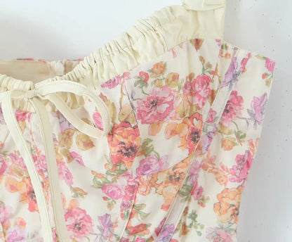 Vestido Feminino com Alças Florais - Catch Cards