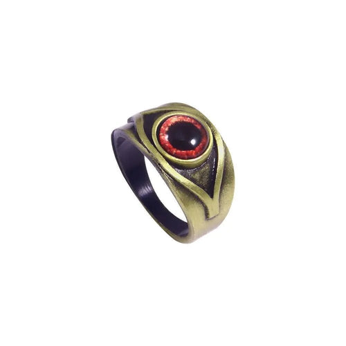 Vintage Crimson Brown Red Eye Ring - Catch Cards