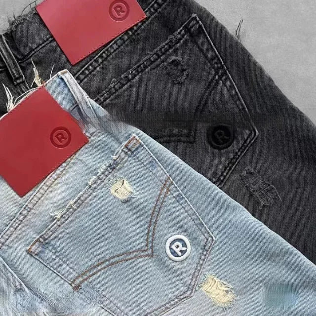 Vintage Distressed Denim Shorts - Catch Cards