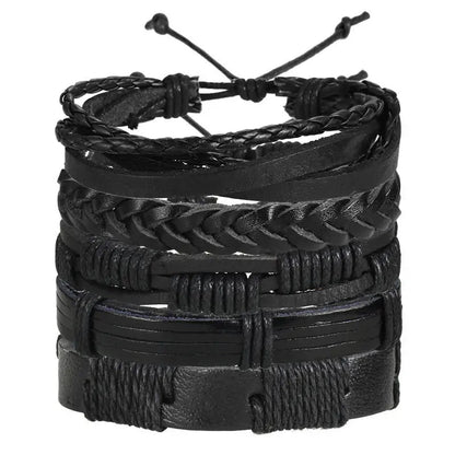 Multilayer Leather Bracelet WEM Support (www.WEM.support)