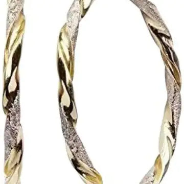 Simple Gold Women's Metal Alloy Earrings WEM Support (www.WEM.support)