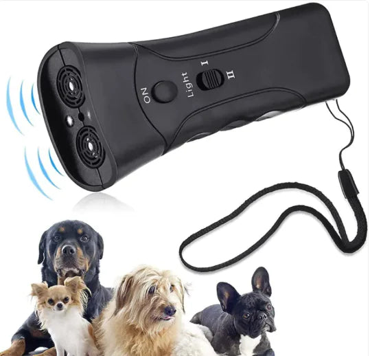 Handheld Ultrasonic LED Dog Trainer HejK.com