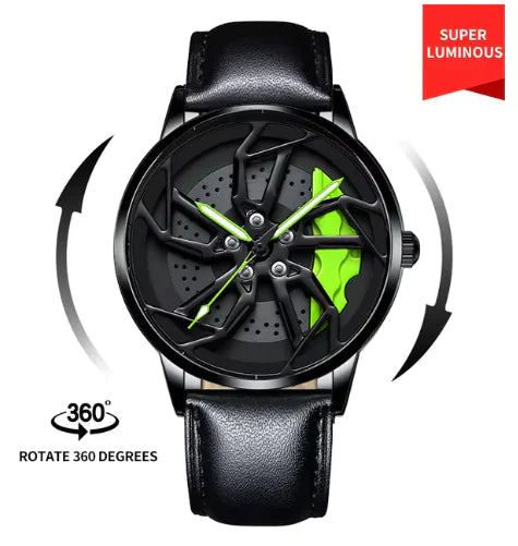 Men 3D Real Wheel Watches WEM Support (www.WEM.support)
