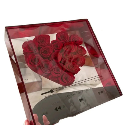 Transparent Acrylic Flower Box WEM Support (www.WEM.support)