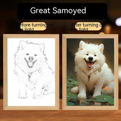 Glowing Pet Decorative Paintings WEM Support (www.WEM.support)