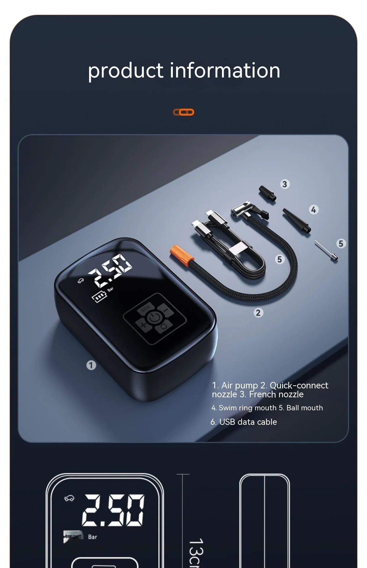 Portable Car Air Inflator WEM Support (www.WEM.support)