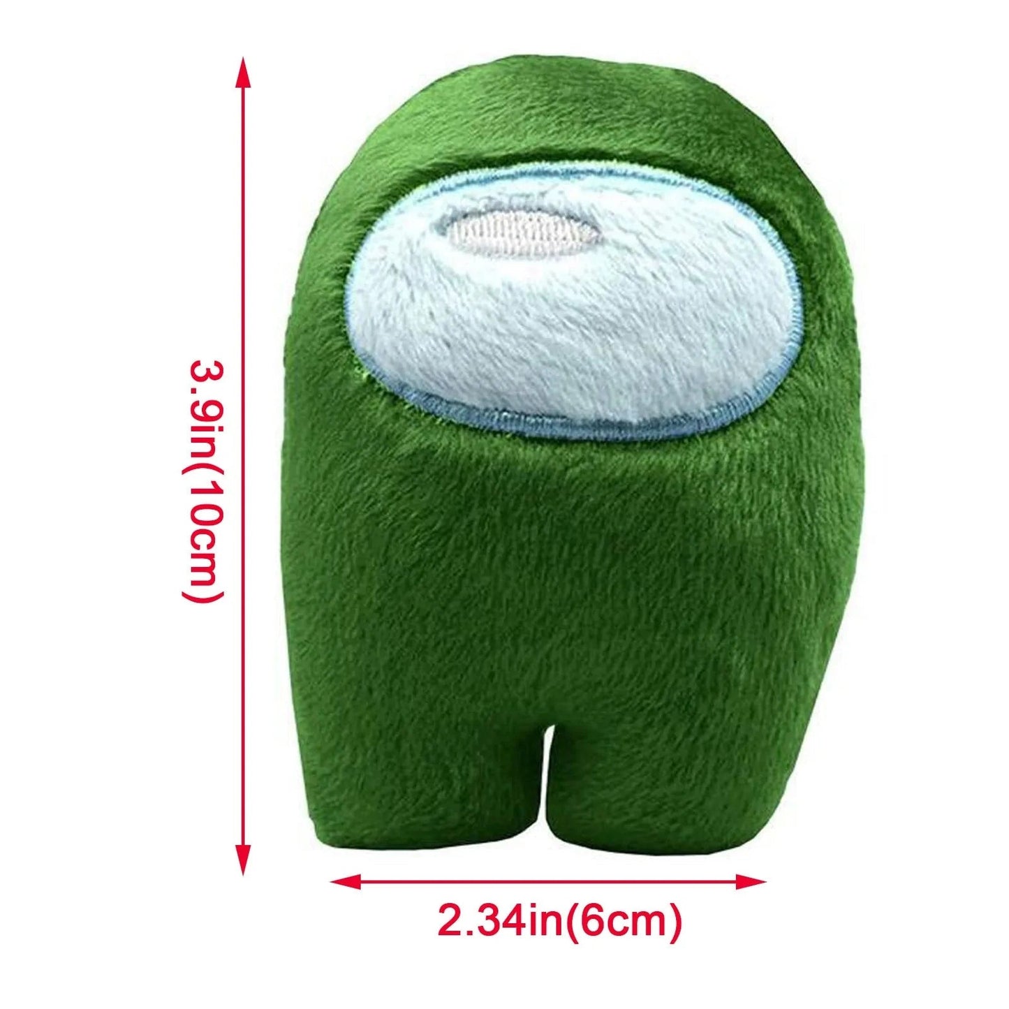 Pelúcia Fofa do Among Us com Música: Boneco Vermelho Pequeno e Fofo para o Natal WEM Support (www.WEM.support)