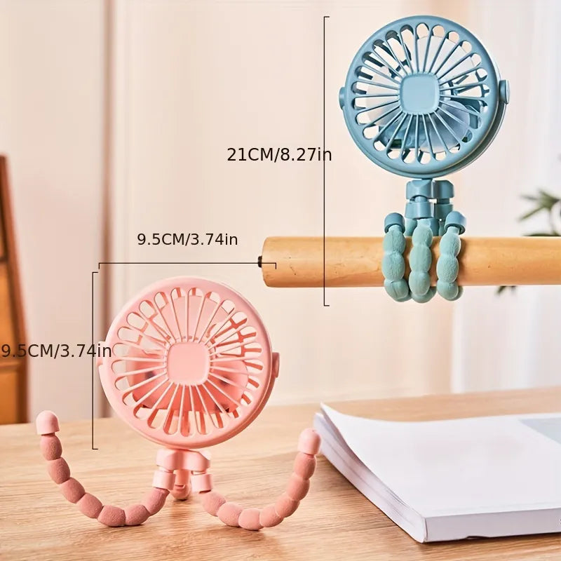 USB Mini Octopus Fan: Adjustable, Portable, Multifunctional. WEM Support (www.WEM.support)