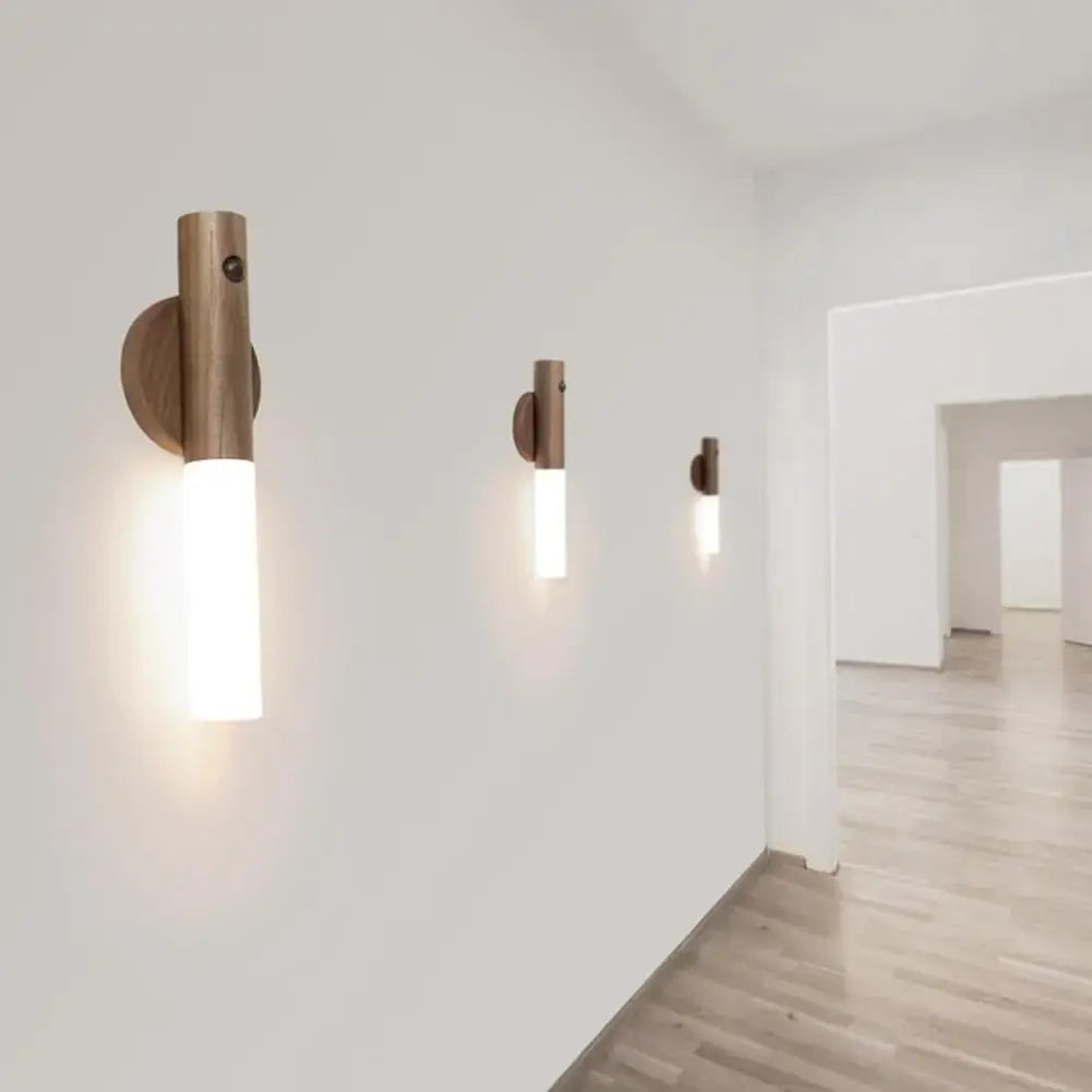 Rechargeable Wooden LED Night Light for Home WEM Support (www.WEM.support)