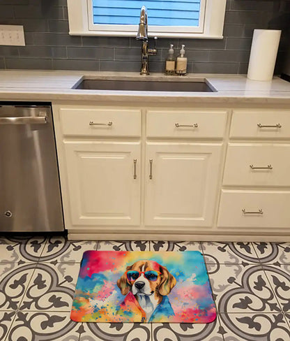 Beagle Hippie Dawg Memory Foam Kitchen Mat WEM Support (www.WEM.support)