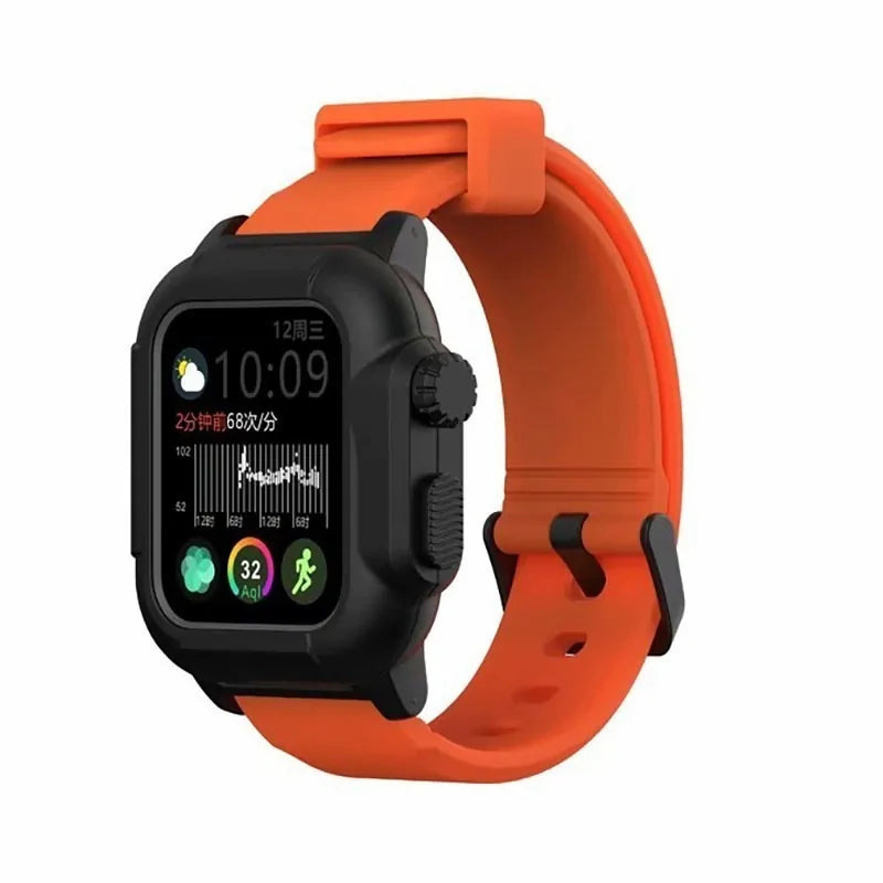 Waterproof Box Case Strap For Apple Watch WEM Support (www.WEM.support)