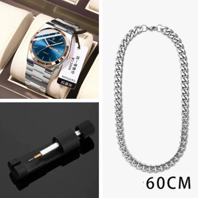 SlimLine Waterproof Quartz Watch WEM Support (www.WEM.support)