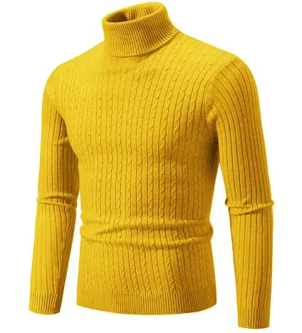 Men's Turtleneck Knitted Sweater WEM Support (www.WEM.support)