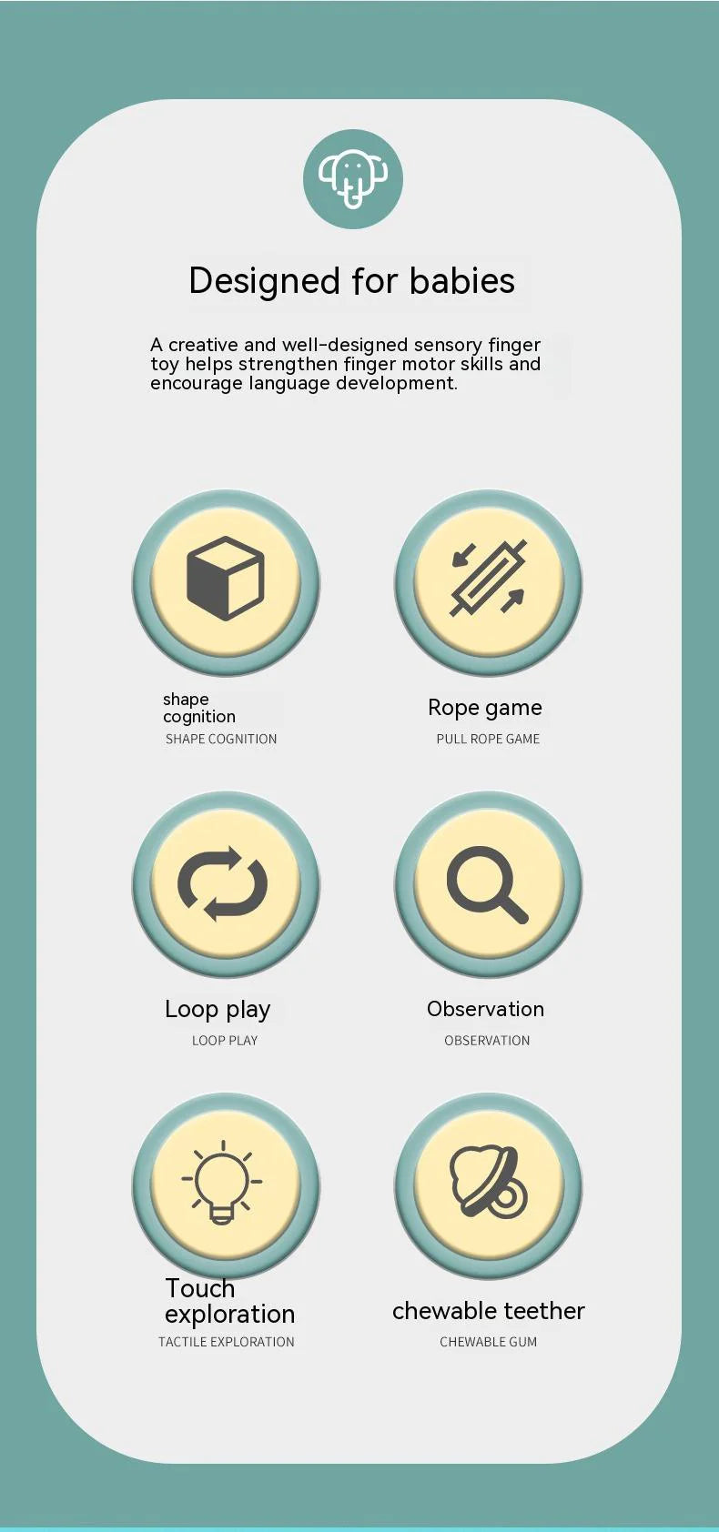 Chouchoule Elephant Finger UFO Toy WEM Support (www.WEM.support)