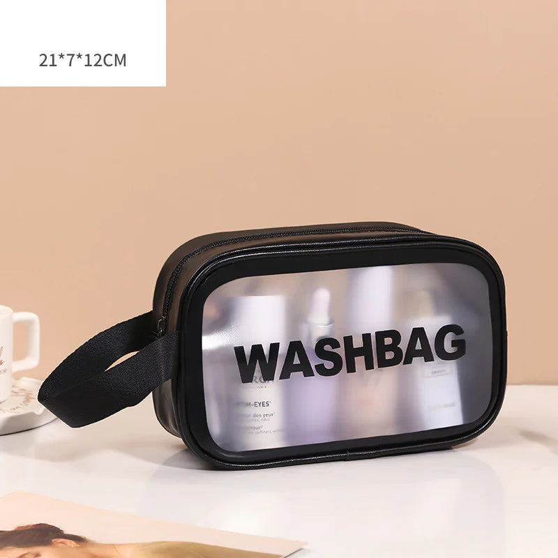 Transparent Makeup and Wash Bag Set WEM Support (www.WEM.support)