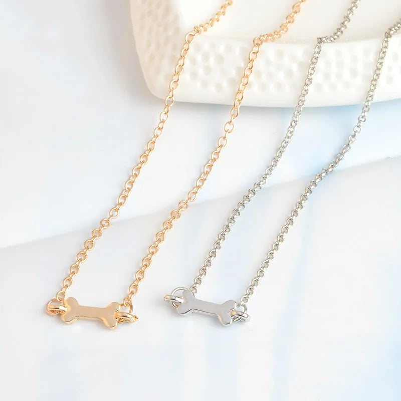 Human Dog Bone Charm Necklace WEM Support (www.WEM.support)