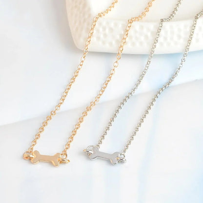 Human Dog Bone Charm Necklace WEM Support (www.WEM.support)