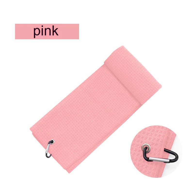 Waffle Golf Ball Cleaning Towel - Catch Cards